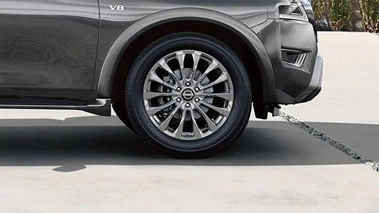 2023 Nissan Armada wheel and tire | Michael Jordan Nissan in Durham NC