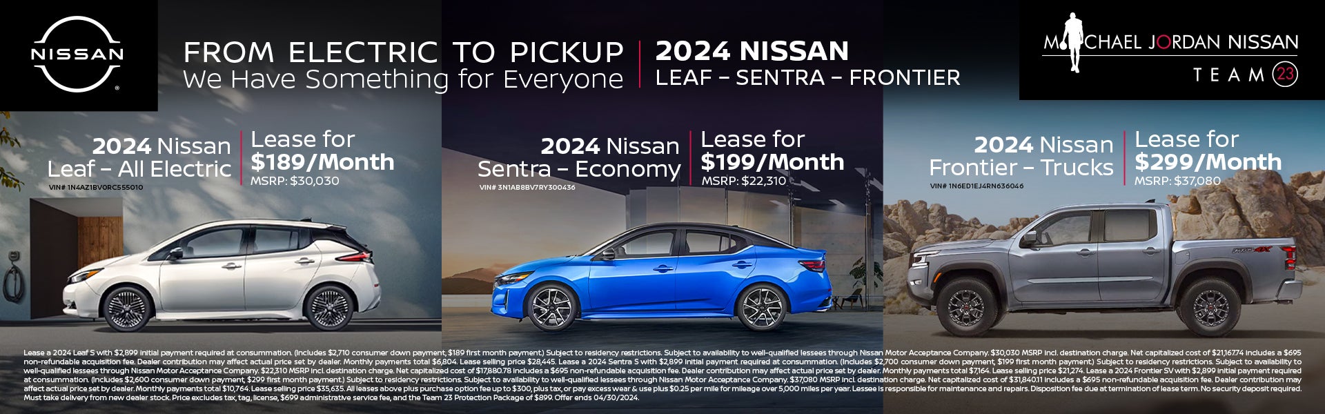 Lease a Leaf - Sentra - or Frontier!