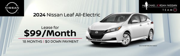 2024 Nissan Leaf - Lease for $99/Mo for 18 Mos